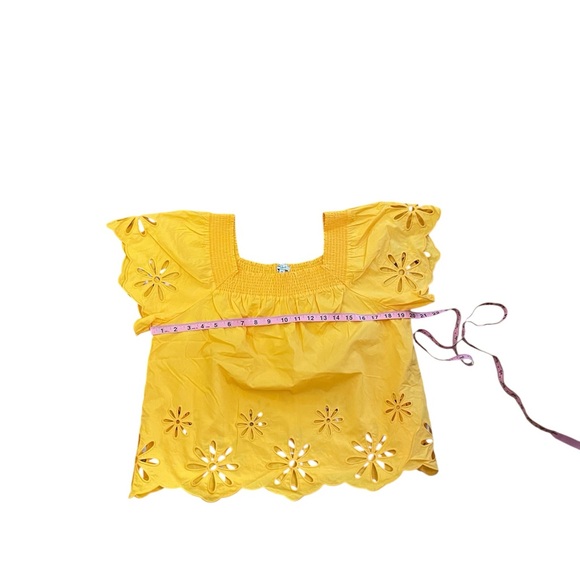 RAILS Sonora Eyelet Marigold Top - Picture 10 of 11